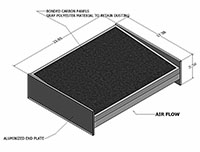 RS18 Module Full Size Metal Version Refillable Activated Bonded Carbon Disposable V-Cell Molecular Filters - 2